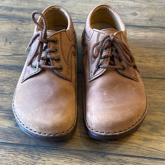 Birkenstock Brown Lace Up Leather Shoe sz 36 (US 5) - Picture 2 of 10